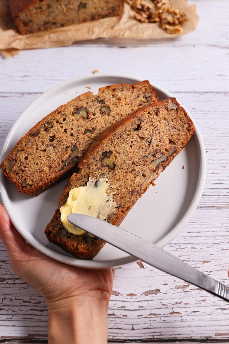 Moist Banana Bread Without Loaf Pan