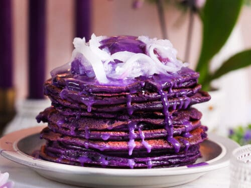 Ube Mochi Pancakes Without Ube Halaya